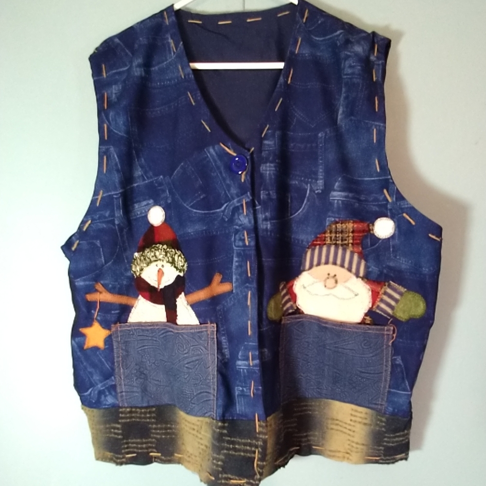Vintage Ugly Adorable Christmas Vest 2-3Xl ?